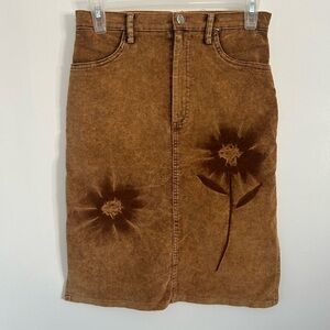 Floral Sun Print Skirt
